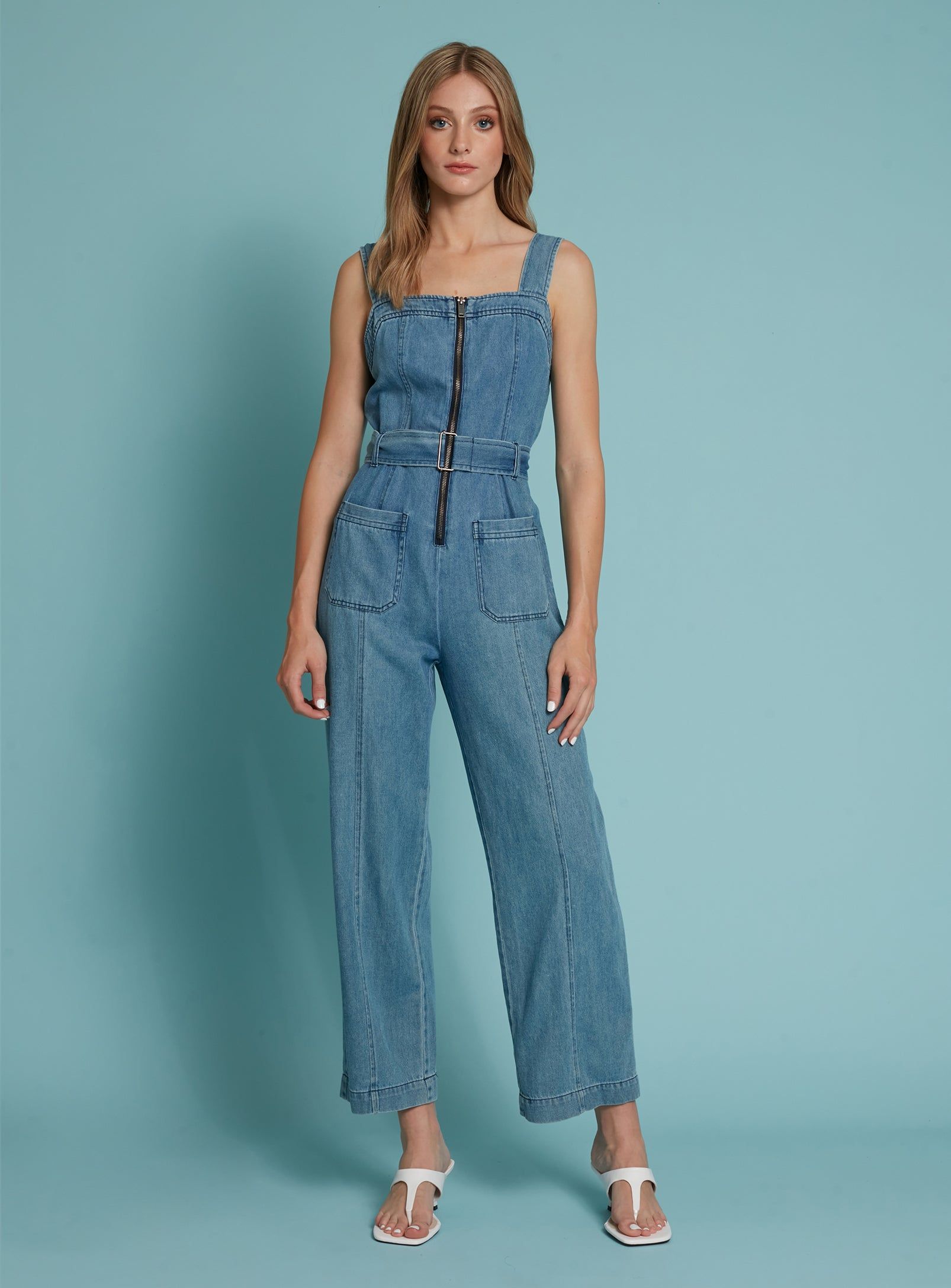 PEYA | Denim jumpsuit || PEYA | Combinaison en jean sold by Point Zero product image thumbnail 2