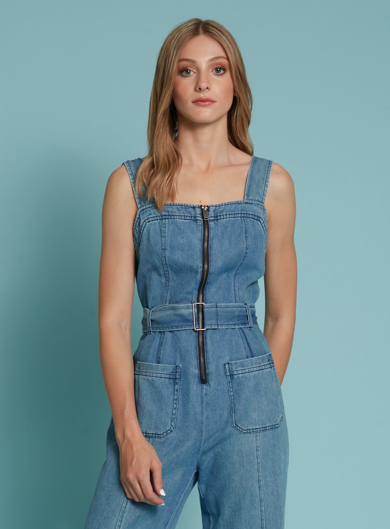 PEYA | Denim jumpsuit || PEYA | Combinaison en jean sold by Point Zero product image thumbnail 3