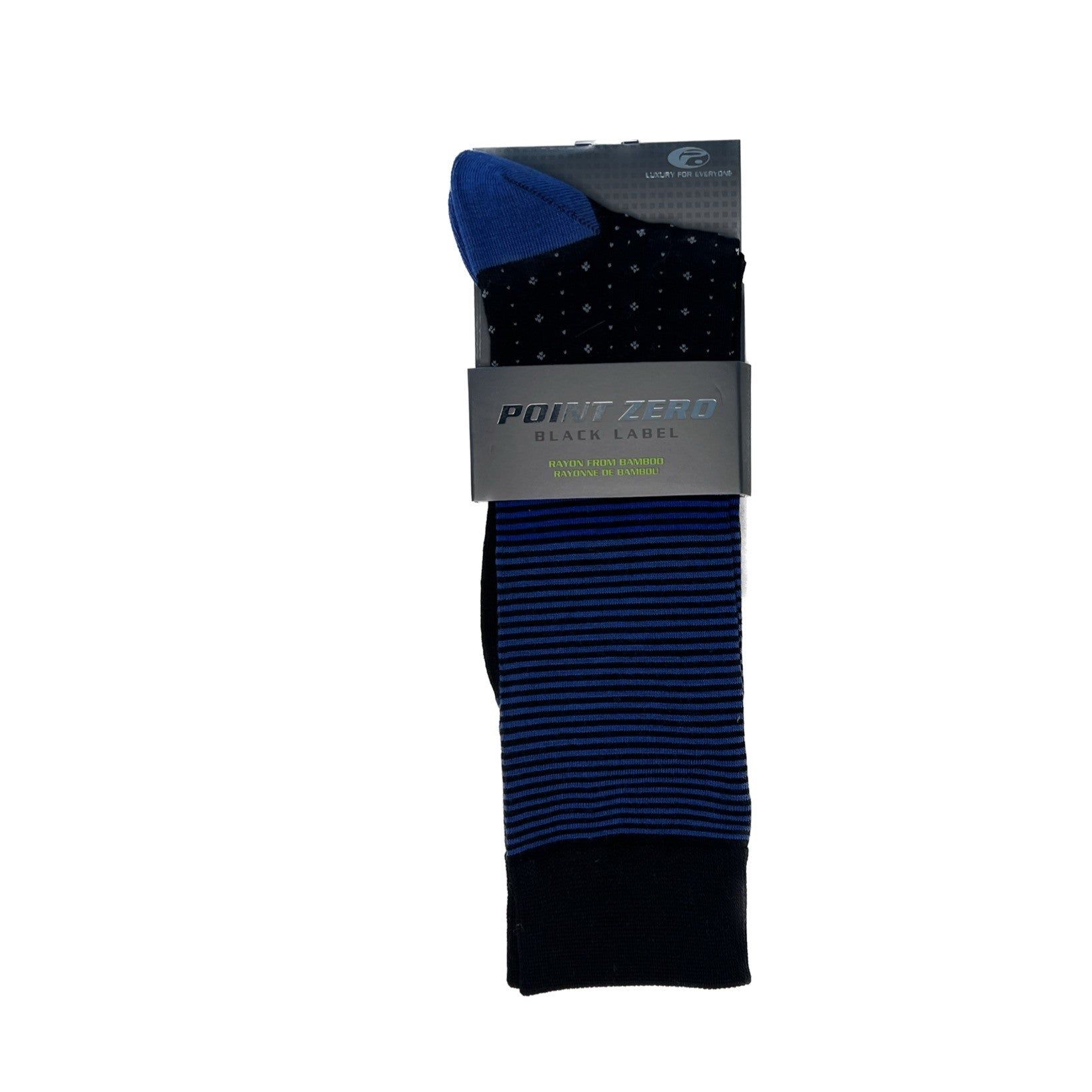 Black-Blue Dress Sock || Chaussette Habillée Noire-Bleue sold by Point Zero product image thumbnail 2