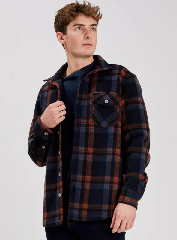 JAXON | Flannel/ Micro Fleece double sided overshirt|| JAXON |Surchemise double face en flanelle/micro polaire sold by Point Zero