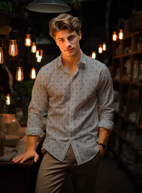 JACK | Printed Semi-Fit Shirt || JACK | Chemise imprimée semi-conforme sold by Point Zero