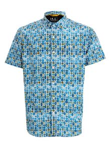 MIX | Printed short sleeve shirt || MIX |Chemise manches courtes imprimée sold by Point Zero
