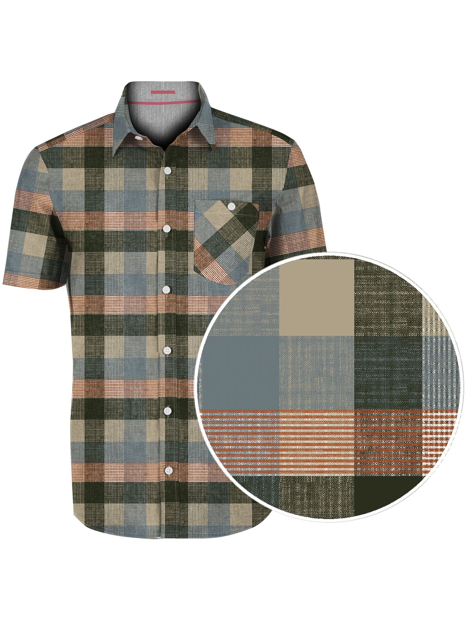 DAN | Cotton Slub Checkered Shirt || DAN | Chemise À Carreaux En Coton Slub sold by Point Zero