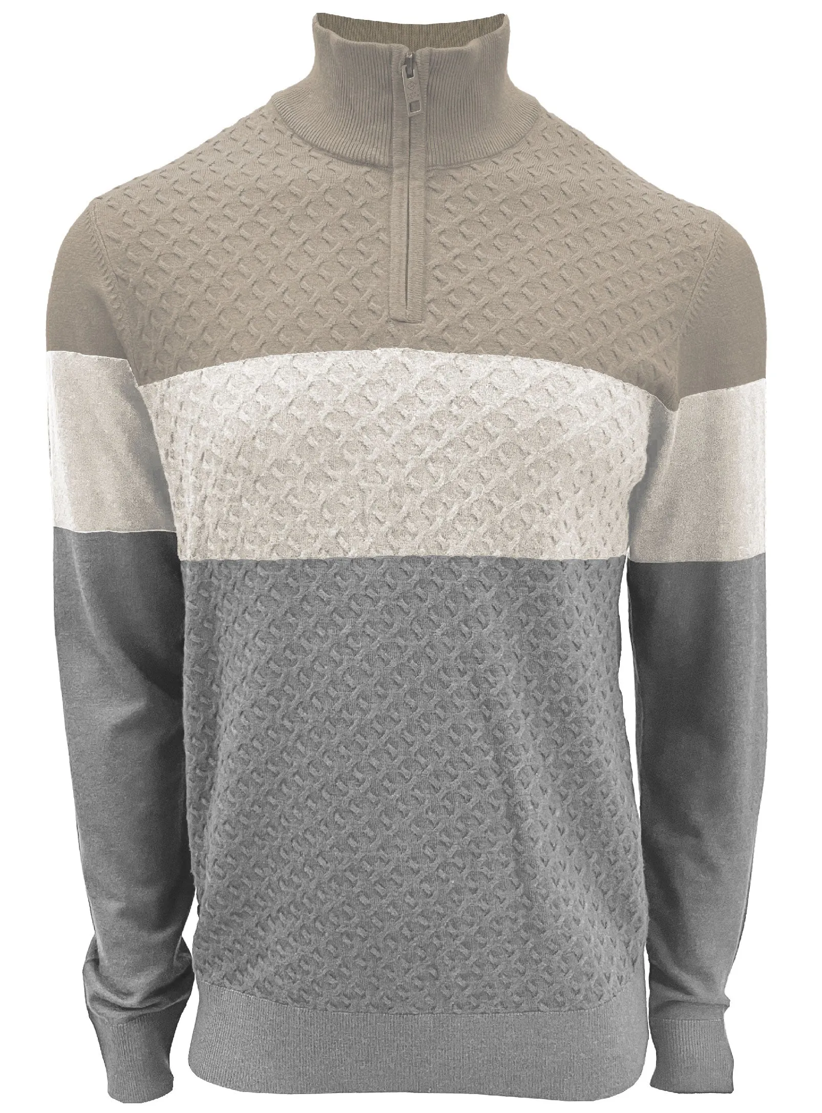 LUC | Cashmere like Quarter zip long-sleeve Sweater|| LUC | Pull à manches longues avec fermeture éclair quart de zip, effet cachemire sold by Point Zero product image thumbnail 4