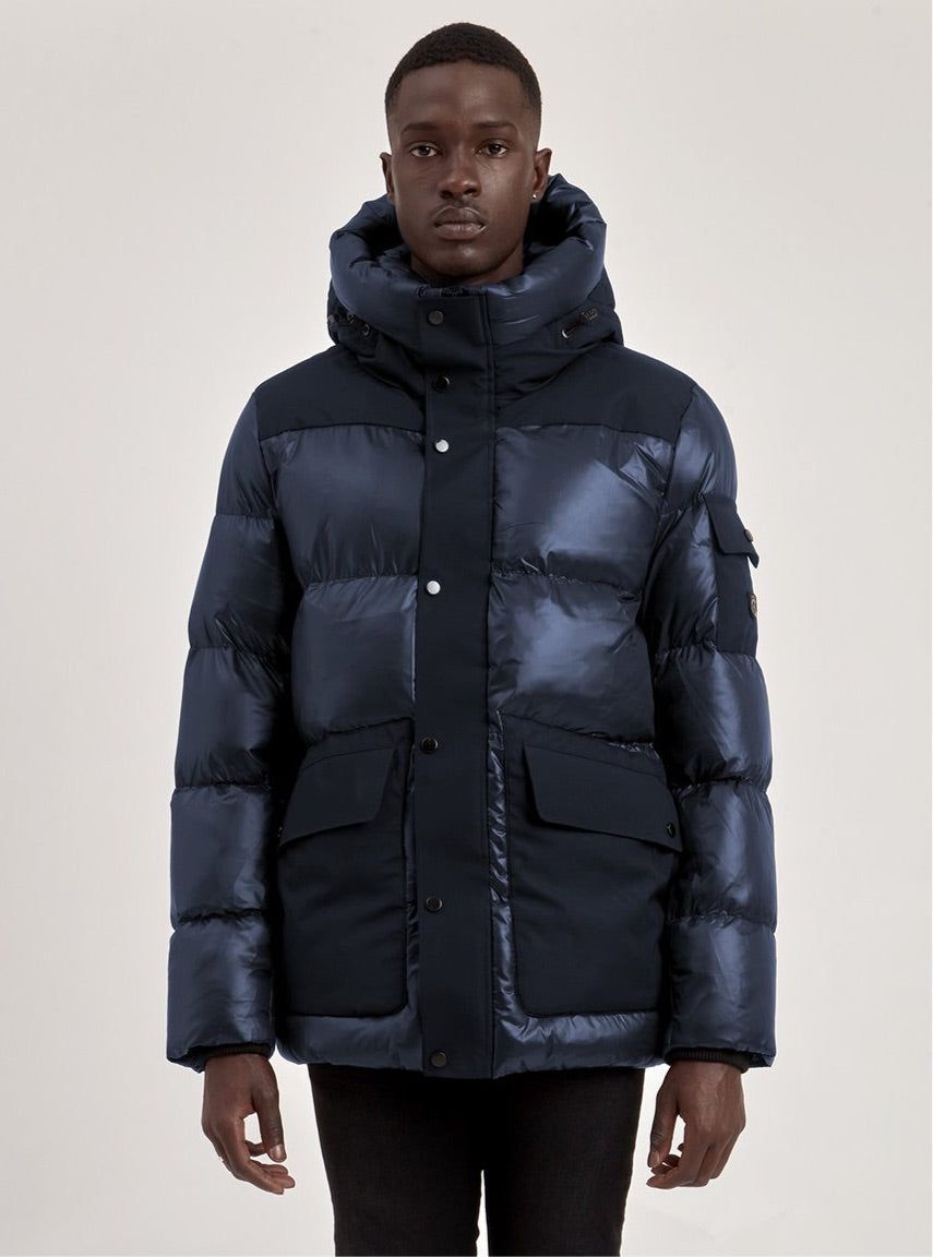 ELI | QUILTED ECO DOWN PUFFER (-20°C)-NAVY||ELI | DOUDOUNE ECO REMBOURREE-MARINE sold by Point Zero product image thumbnail 2