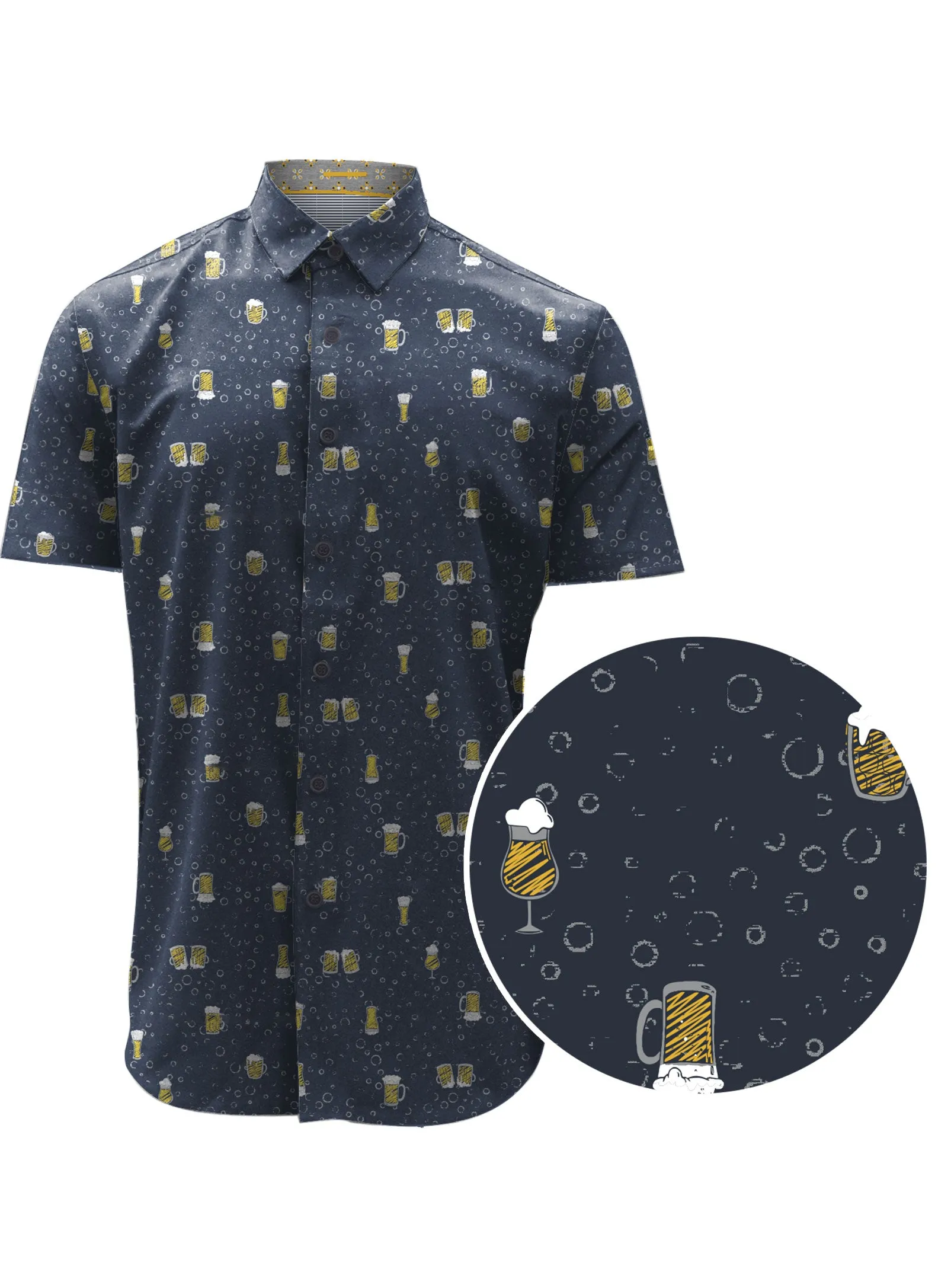 AIDEN|Tuck out printed short-sleeve Shirt||AIDEN|Chemise à manches courtes imprimée à porter à l'extérieur du pantaloN sold by Point Zero product image thumbnail 3