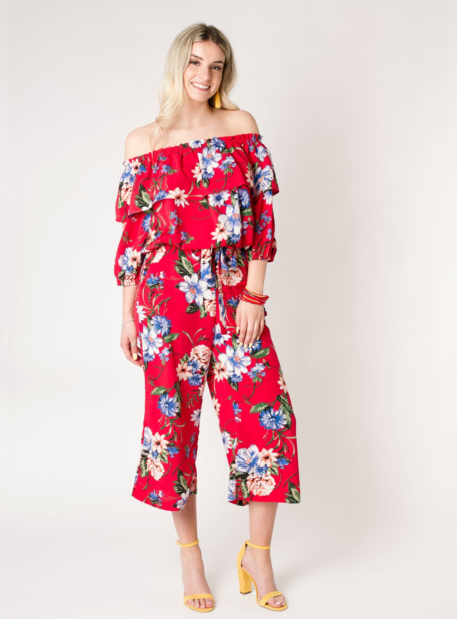 MILA | Floral cropped pants || MILA | Pantalon court à fleurs sold by Point Zero product image thumbnail 2