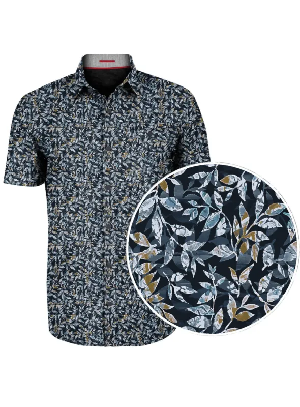 CARTER| Printed button up stretch Shirt||CARTER|Chemise boutonnée imprimée extensible sold by Point Zero