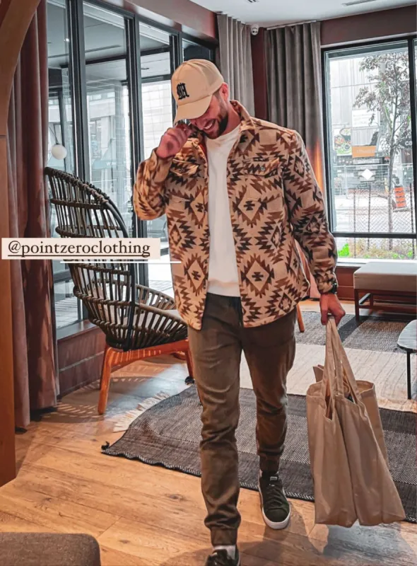 BENNETT | Aztec flannel shirt|| BENNETT | Flanelle aztèque sold by Point Zero