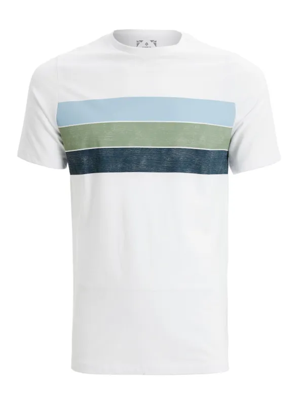 TERRY | Semi fit stripes print tshirt || TERRY | T-shirt semi-ajusté à rayures sold by Point Zero