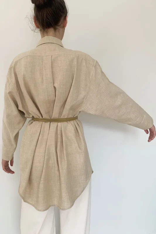 Berlin long shirt chalk sold by Poleci