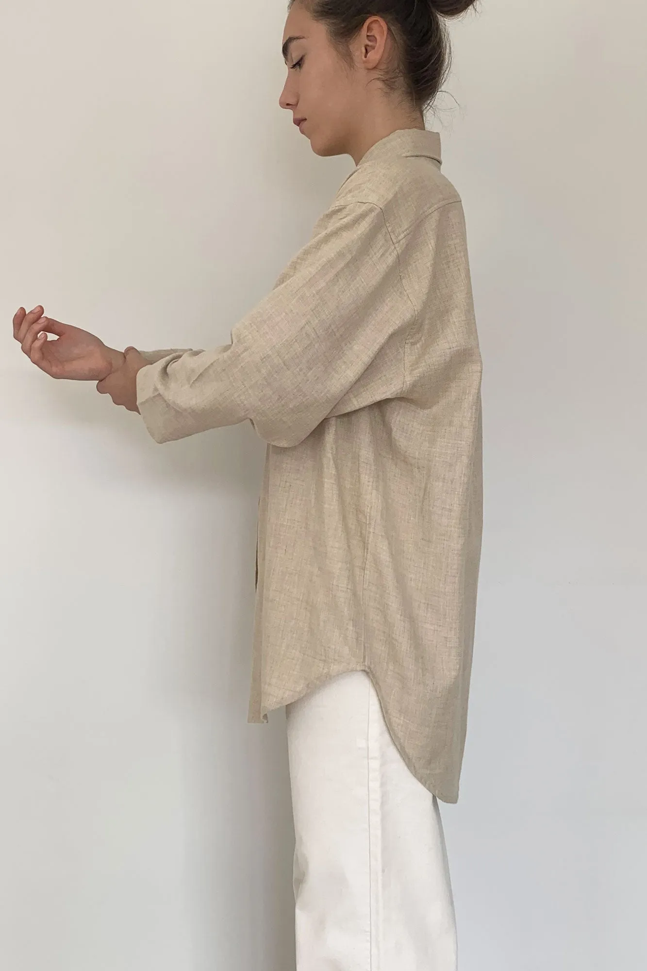 Berlin long shirt chalk sold by Poleci product image thumbnail 2