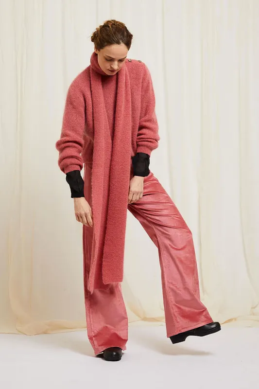 Barney scarf pink sold by Poleci