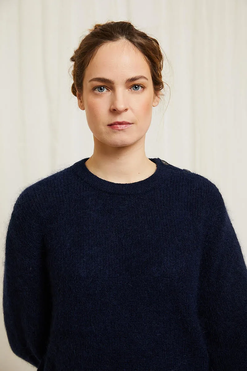 Bertil jumper night blue sold by Poleci