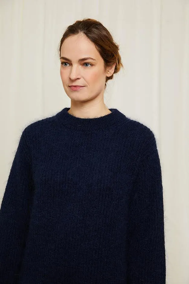 Birgit long jumper night blue sold by Poleci product image thumbnail 4