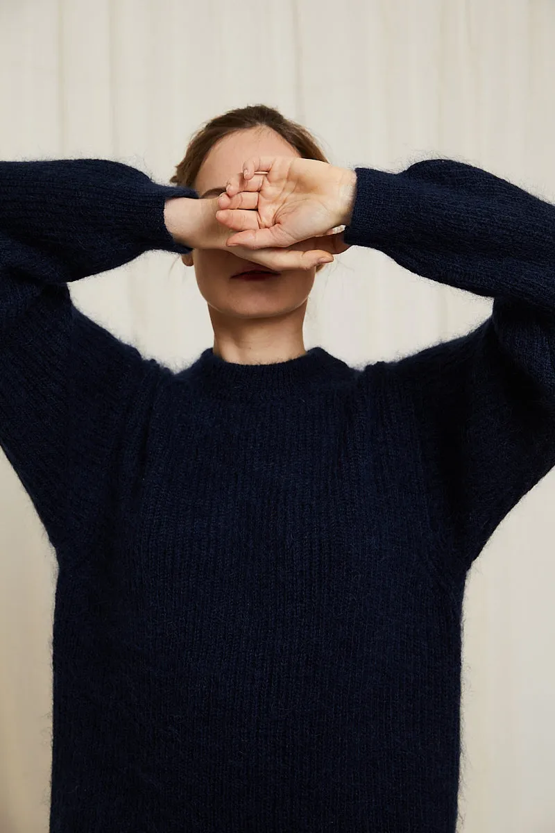 Birgit long jumper night blue sold by Poleci product image thumbnail 3