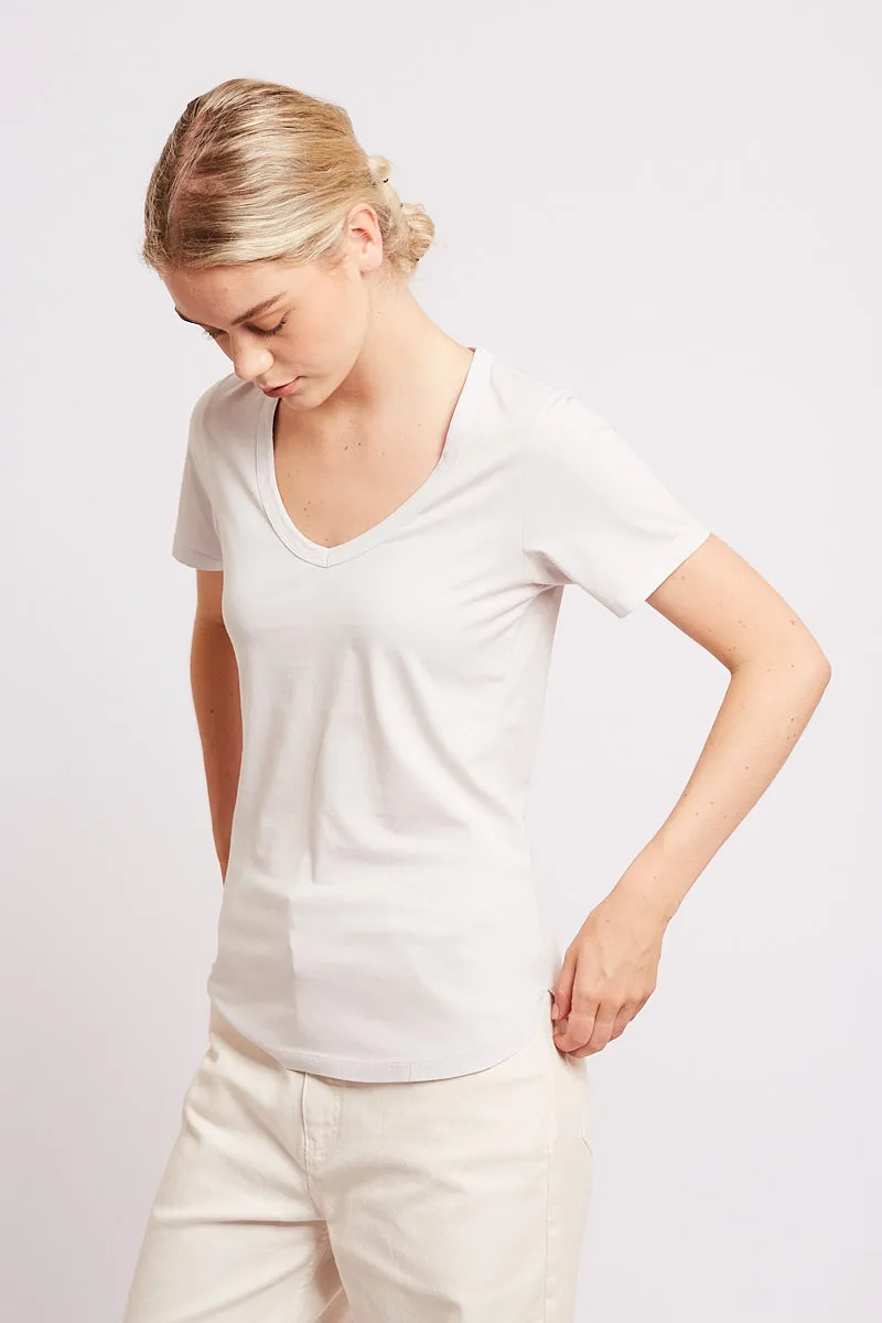 Alix t-shirt pearl sold by Poleci