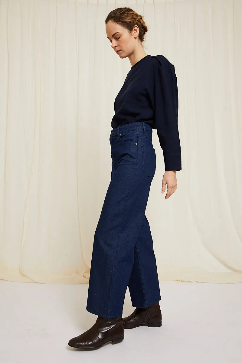 Baya top night blue sold by Poleci