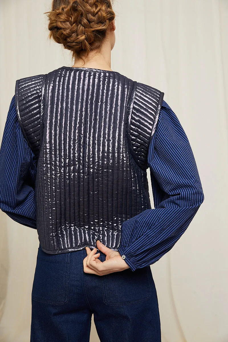 Bridget jacket night blue sold by Poleci product image thumbnail 4