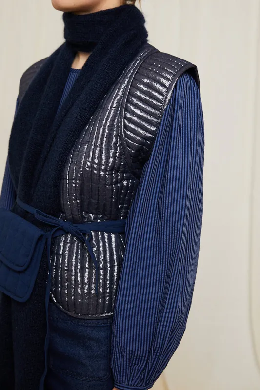 Barney scarf night blue sold by Poleci