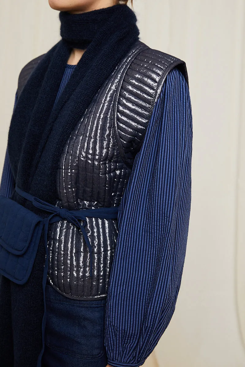 Barney scarf night blue sold by Poleci