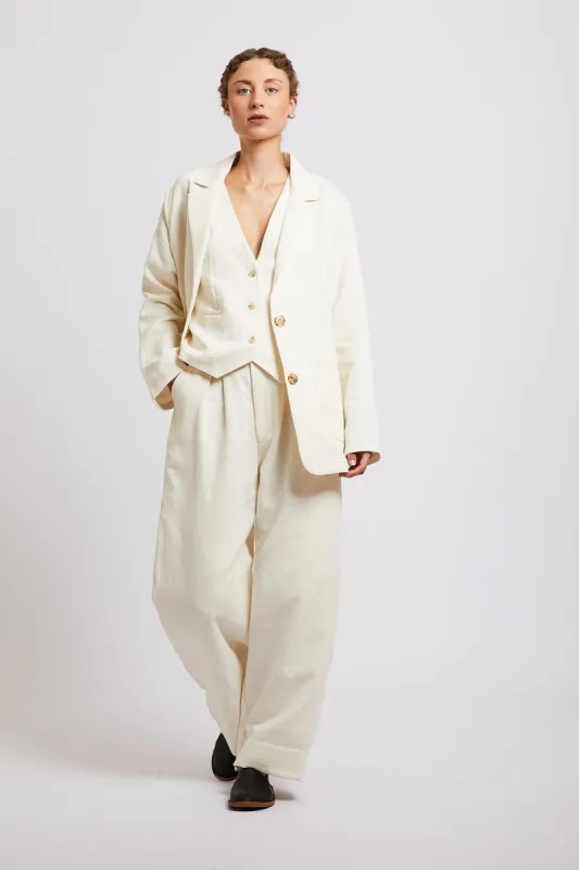 Aorie pants off-white made by Poleci
