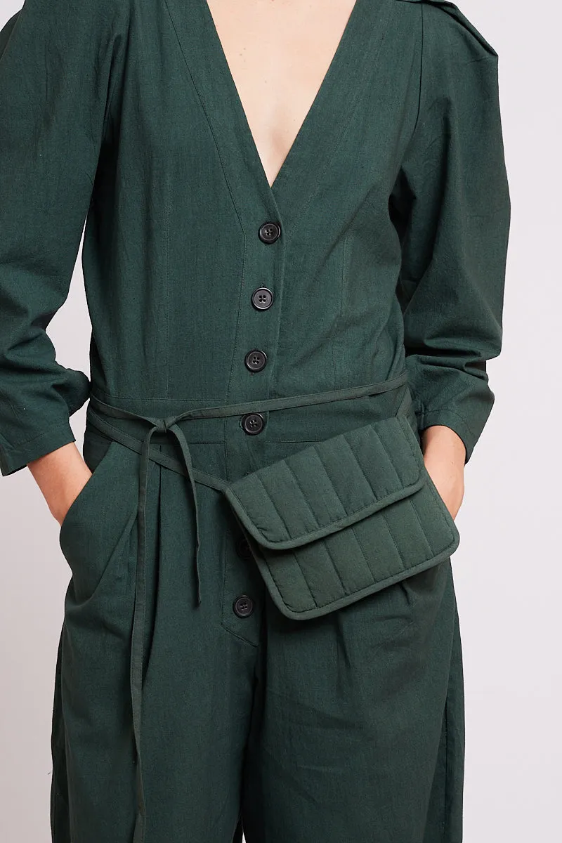 Alcazar jumpsuit dark green sold by Poleci product image thumbnail 2