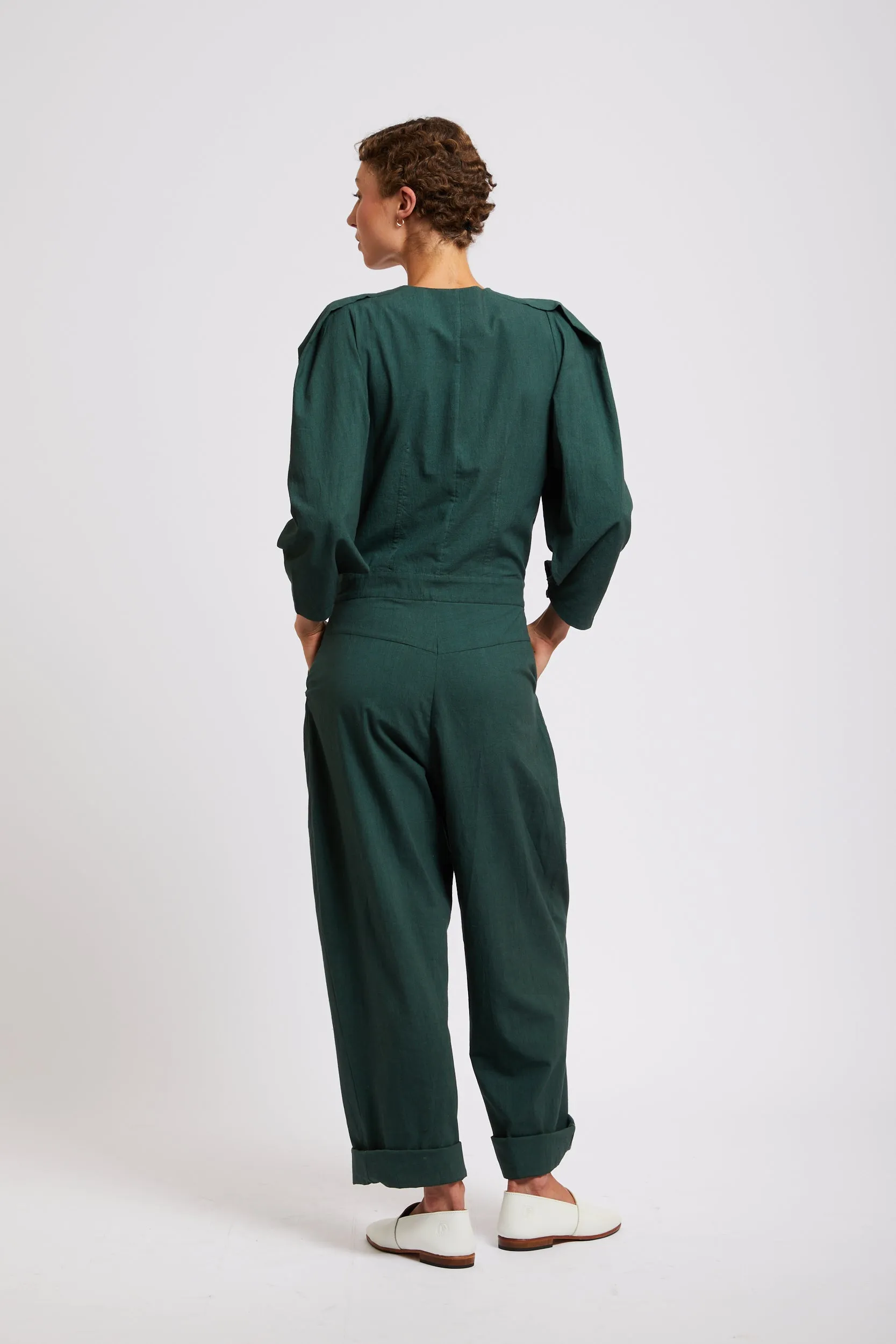 Alcazar jumpsuit dark green sold by Poleci product image thumbnail 3