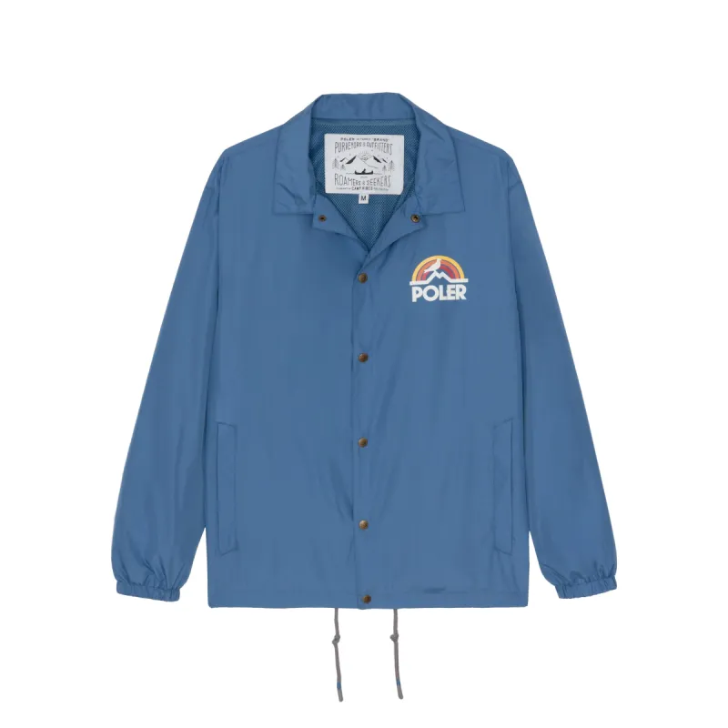 STAPLE x Poler Pigeon Rainbow Coaches Jacket sold by Poler