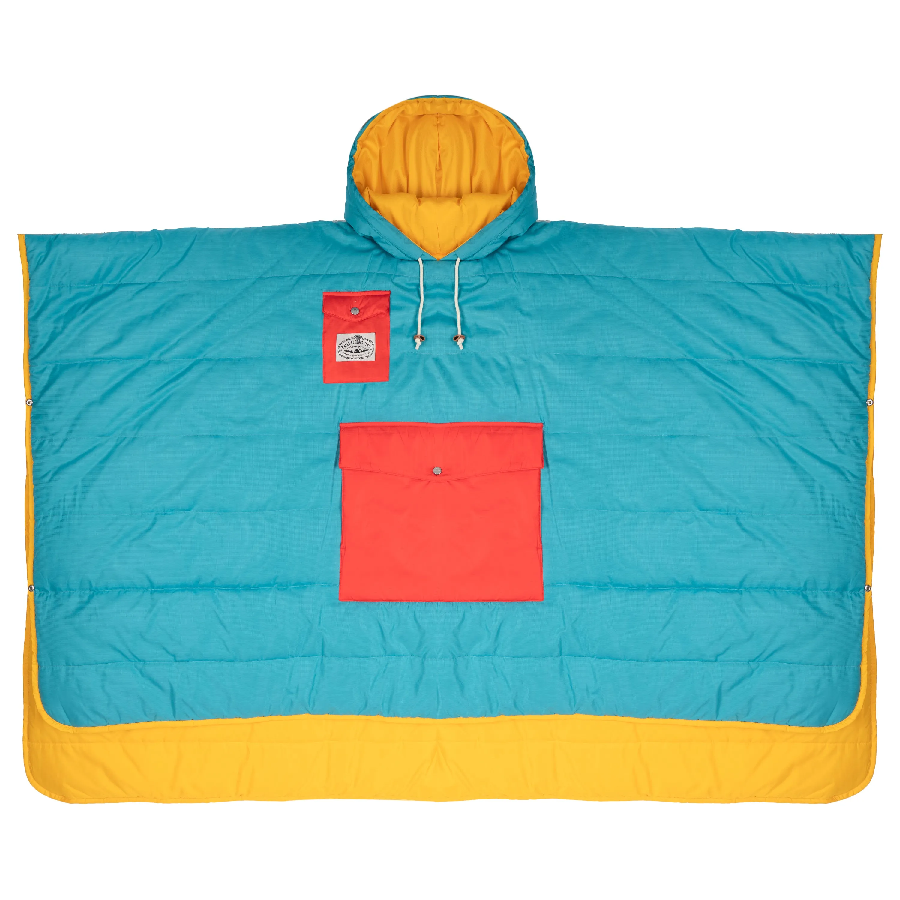 Reversible Poncho - Goldenrod / Blue Pine sold by Poler product image thumbnail 2