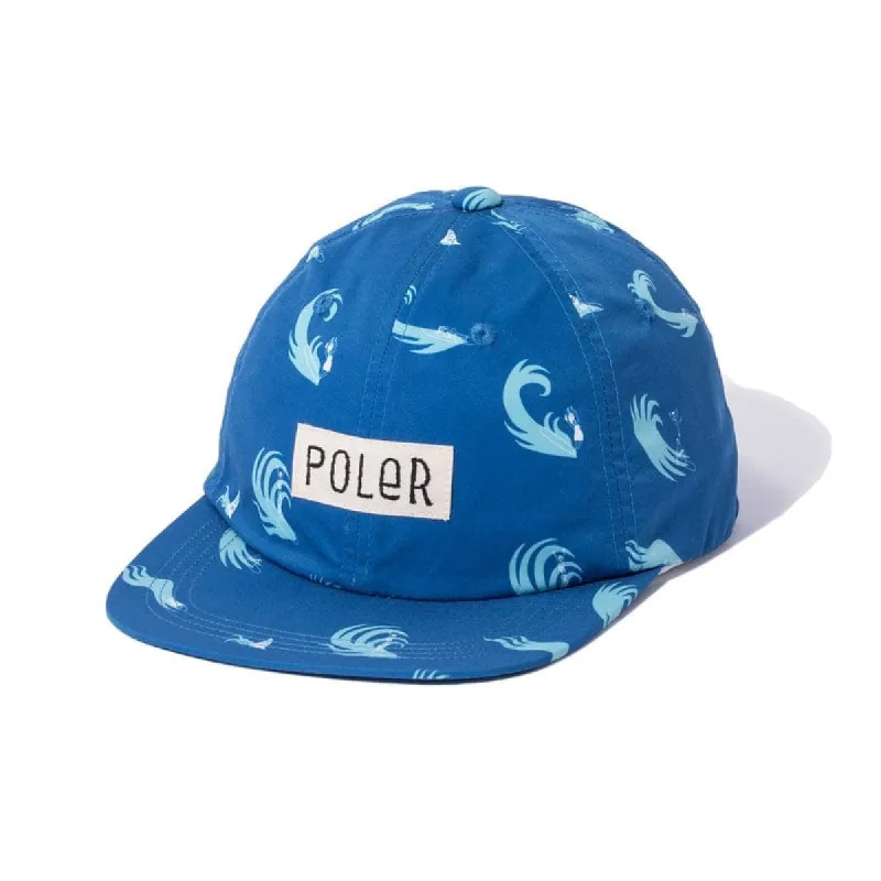 ALL OVER 5PANEL CAP NAVY sold by Poler