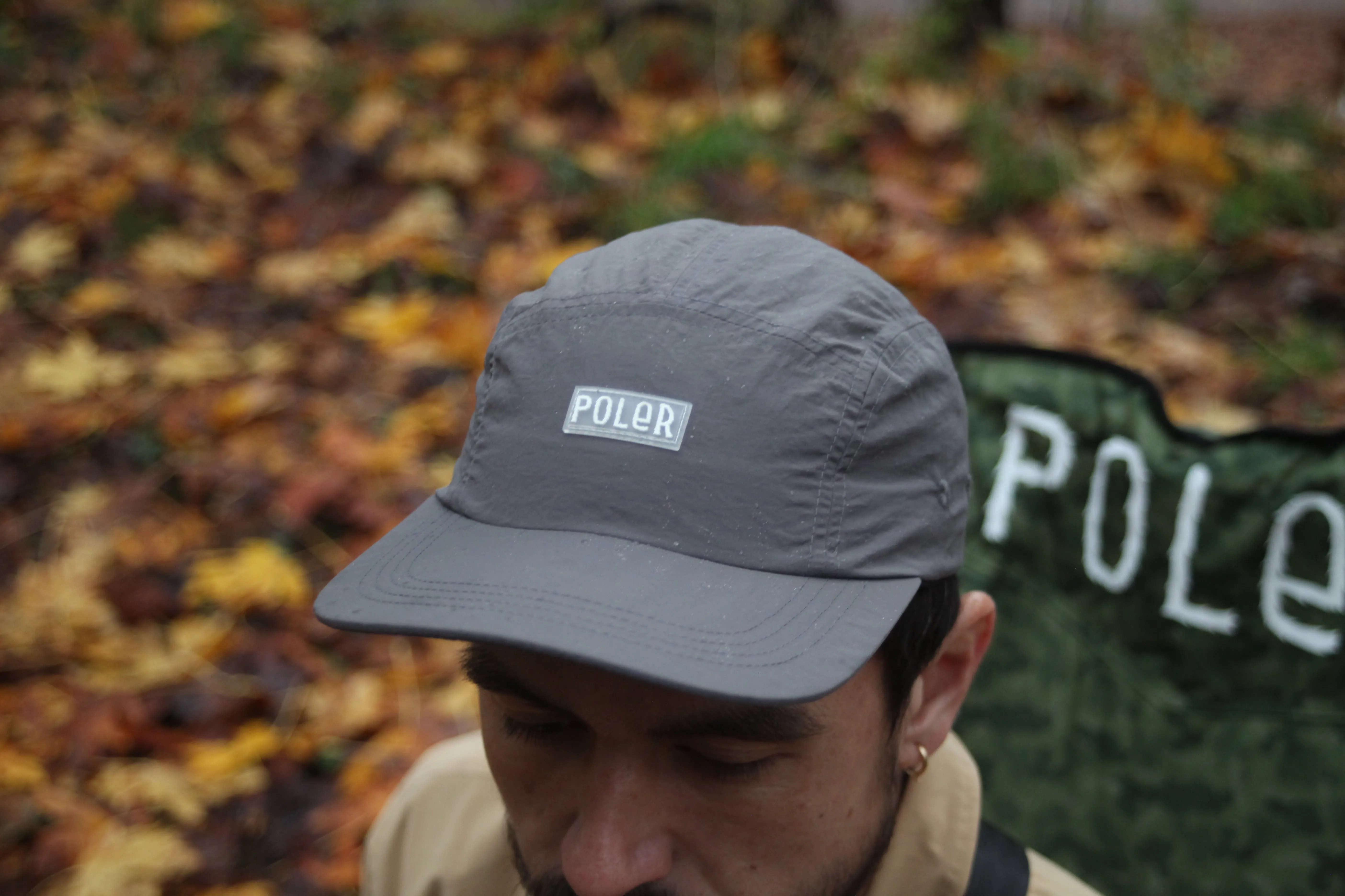 FURRY FONT NYLON 5 PANEL CAP LT. ORANGE sold by Poler product image thumbnail 3