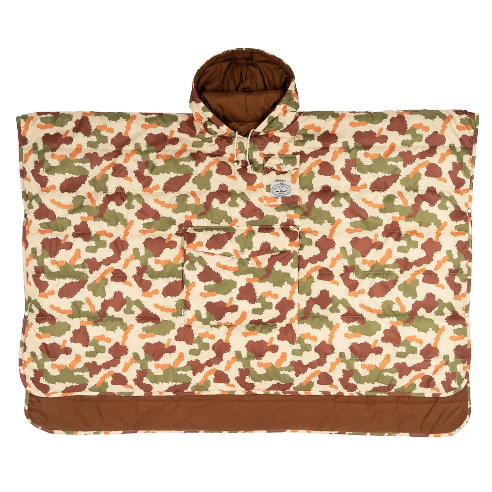 Reversible Poncho - Furry Camo Sand sold by Poler