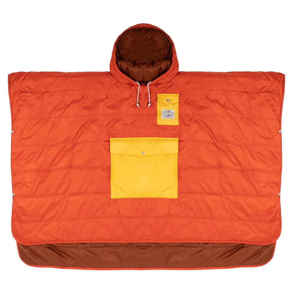 Reversible Poncho - Sunset Orange sold by Poler