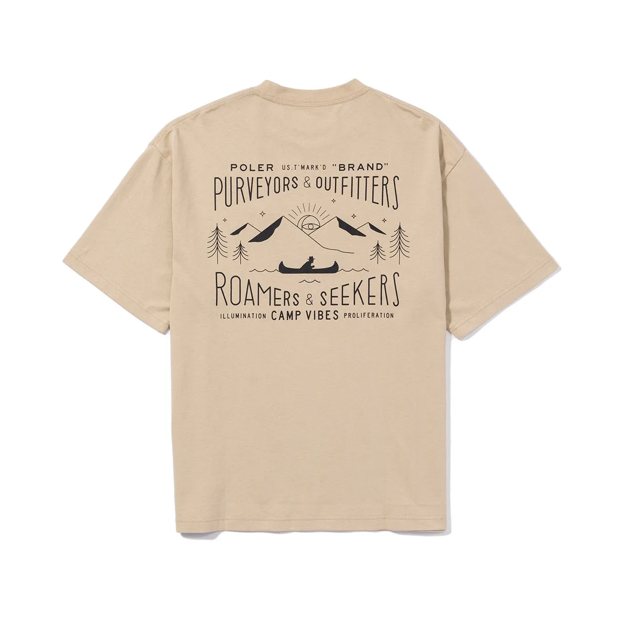 CAMP VIBES Label Relax Fit Tee sold by Poler product image thumbnail 4