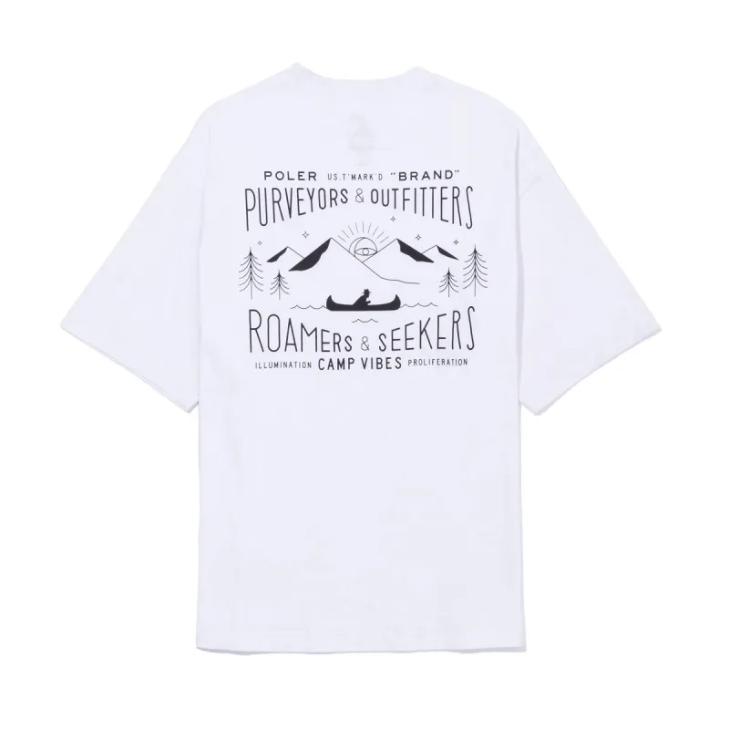 CAMP VIBES Label Relax Fit Tee sold by Poler