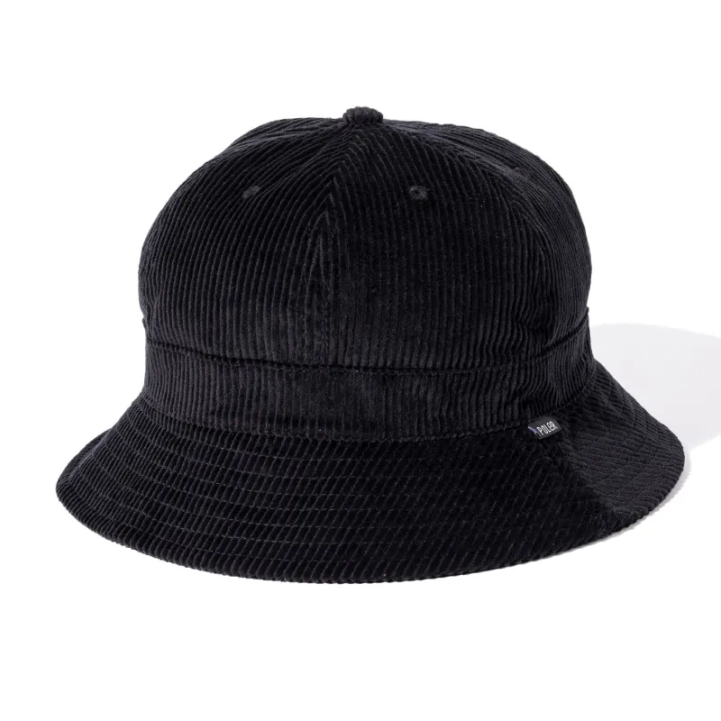 CORDUROY BELL HAT BLACK sold by Poler