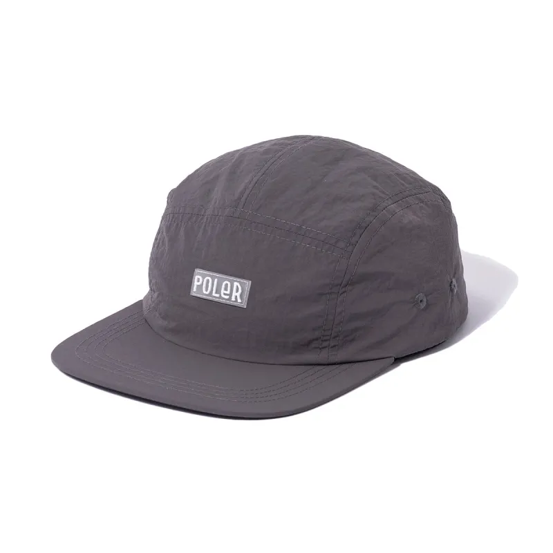 FURRY FONT NYLON 5 PANEL CAP GRAY sold by Poler