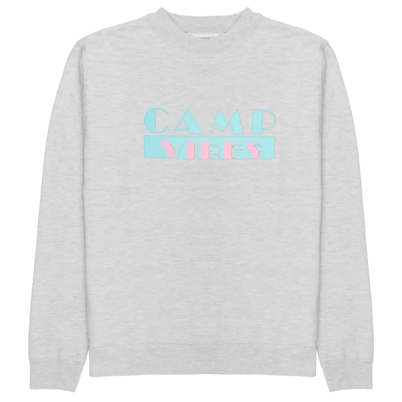 CAMP VIBES Vices Crew Gray made by Poler