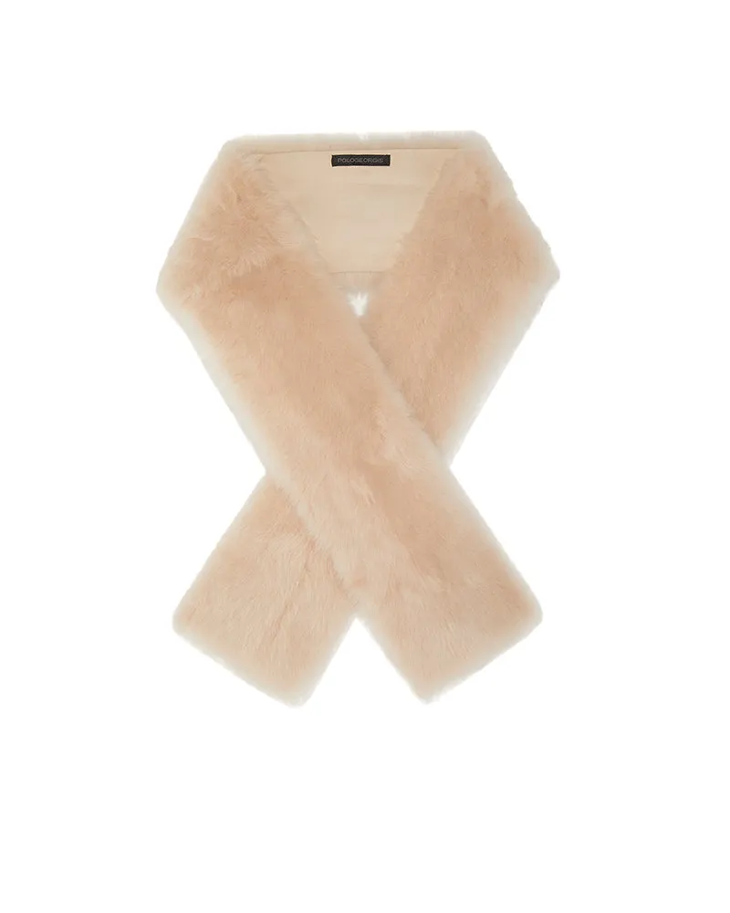 Cashmere Shearling Raw Edge Scarf sold by Pologeorgis product image thumbnail 2