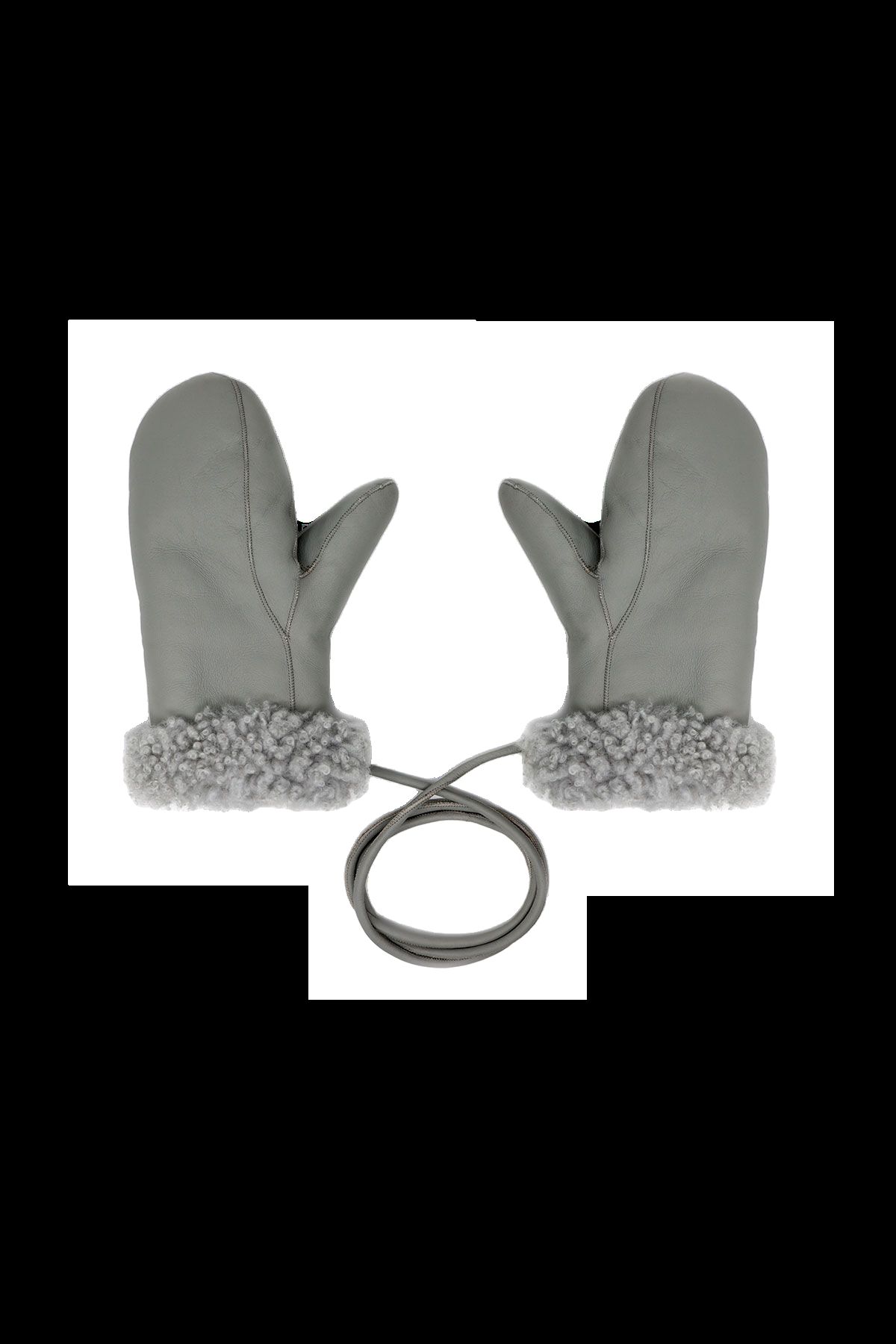Shearling Mittens with Short String sold by Pologeorgis product image thumbnail 2