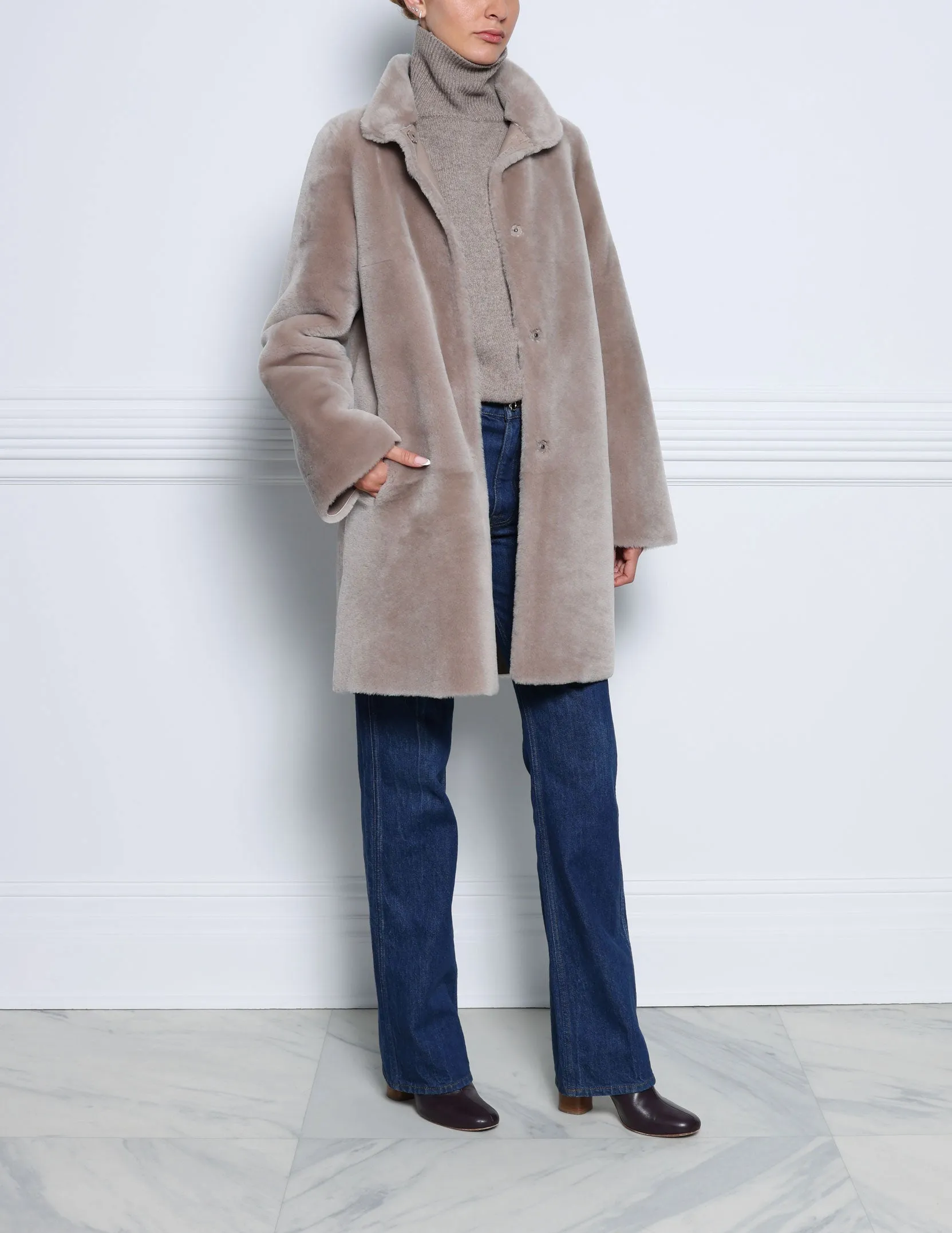 The Jenna Shearling Coat sold by Pologeorgis product image thumbnail 2