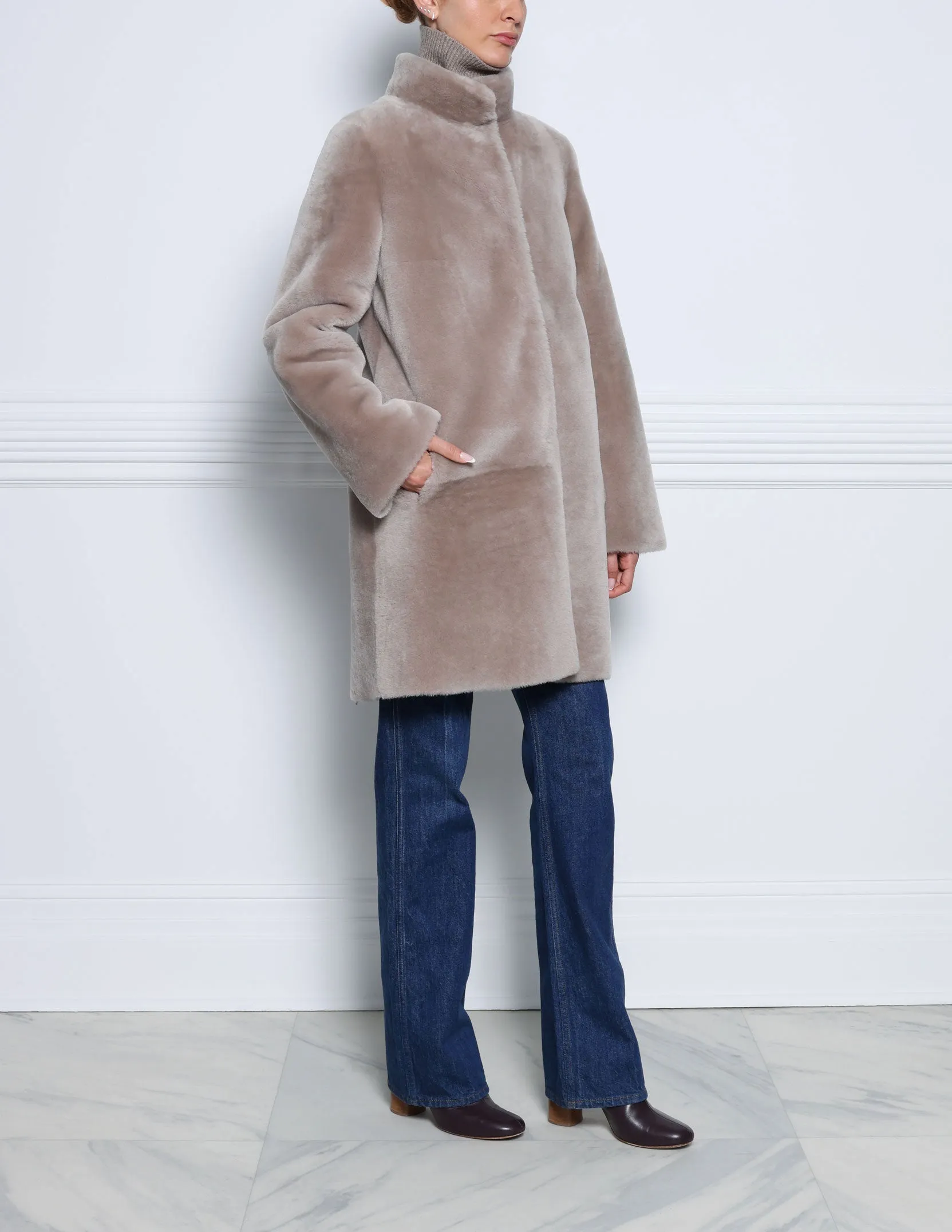 The Jenna Shearling Coat sold by Pologeorgis product image thumbnail 3