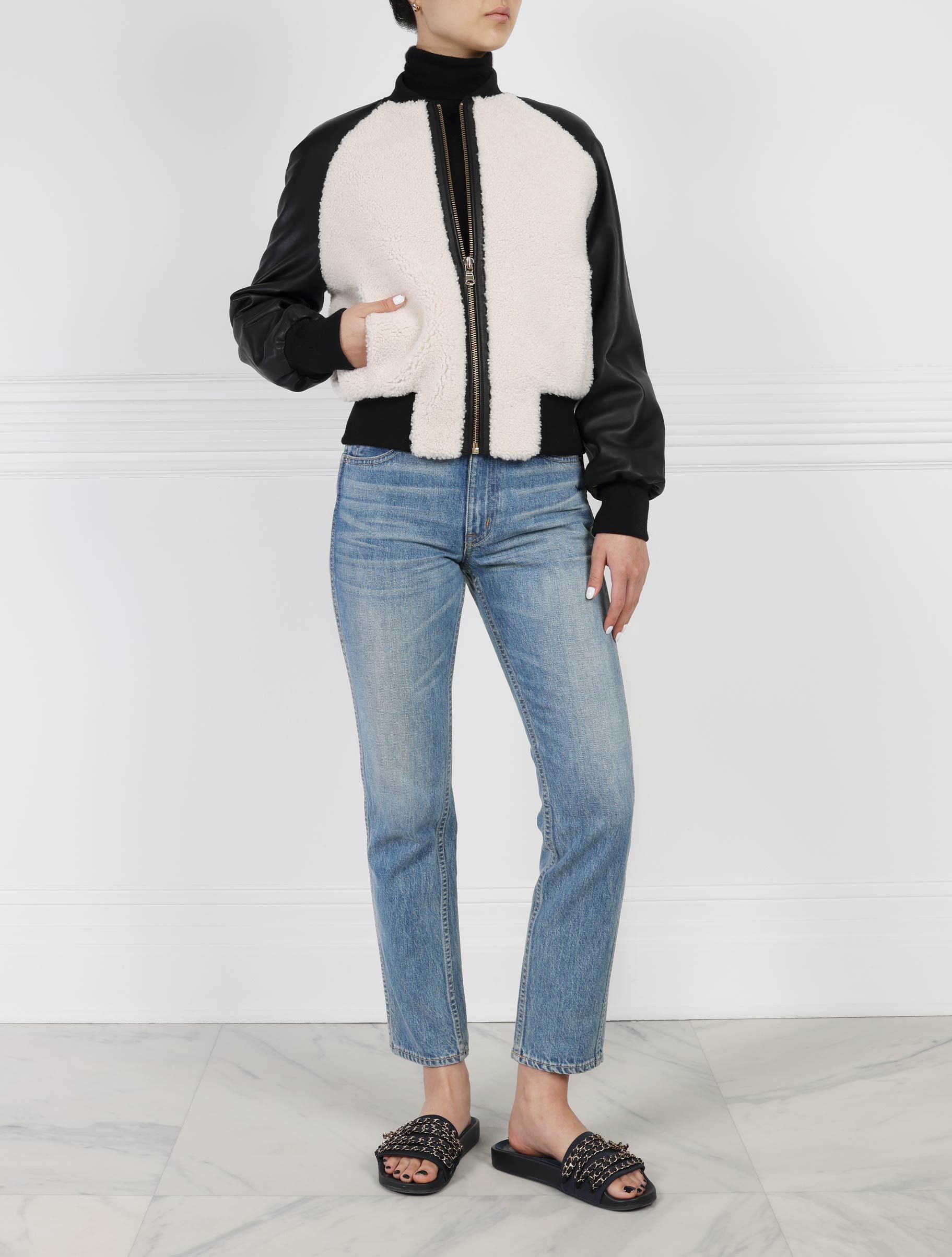 The Willard Shearling & Leather Bomber sold by Pologeorgis product image thumbnail 2