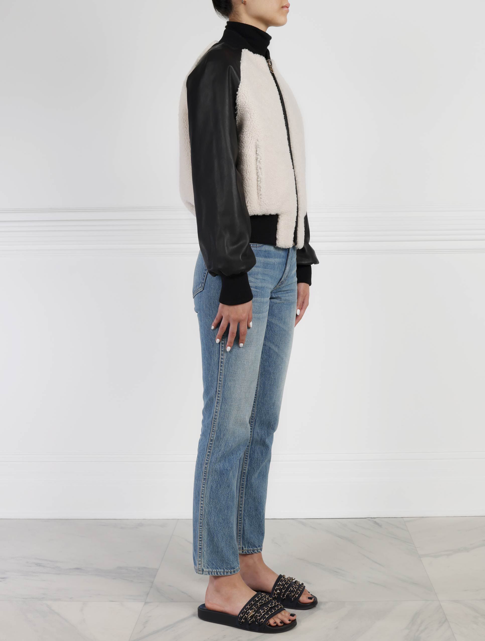 The Willard Shearling & Leather Bomber sold by Pologeorgis product image thumbnail 5