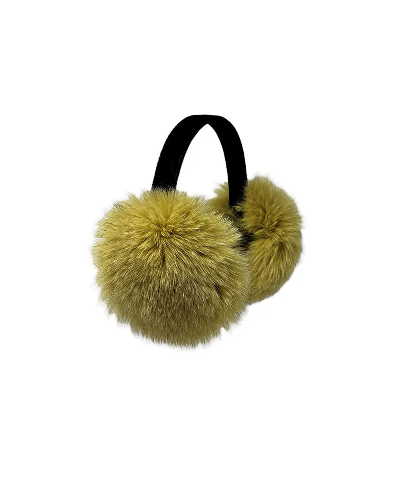 Dyed Fur Earmuffs in Assorted Colors sold by Pologeorgis product image thumbnail 2