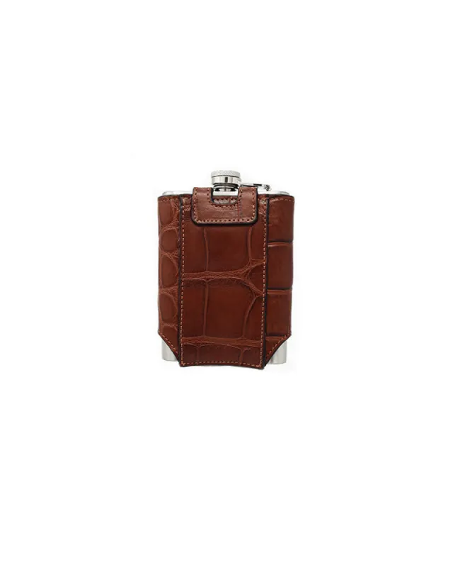 Alligator Leather Flask sold by Pologeorgis
