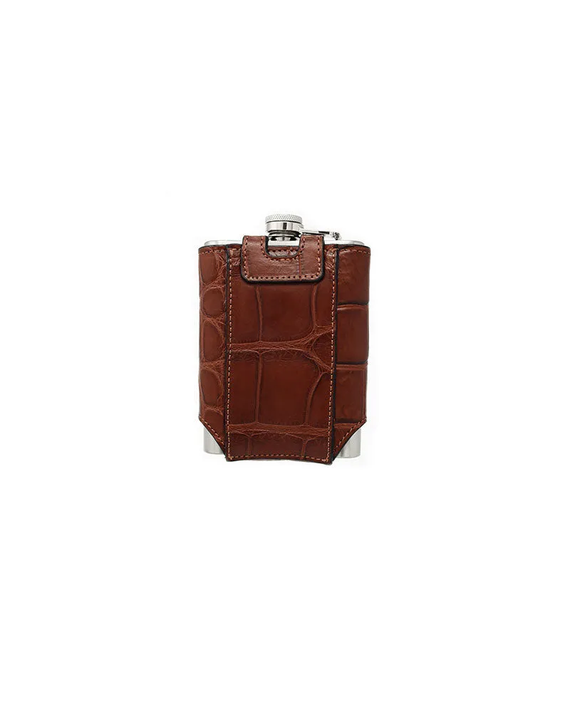 Alligator Leather Flask sold by Pologeorgis