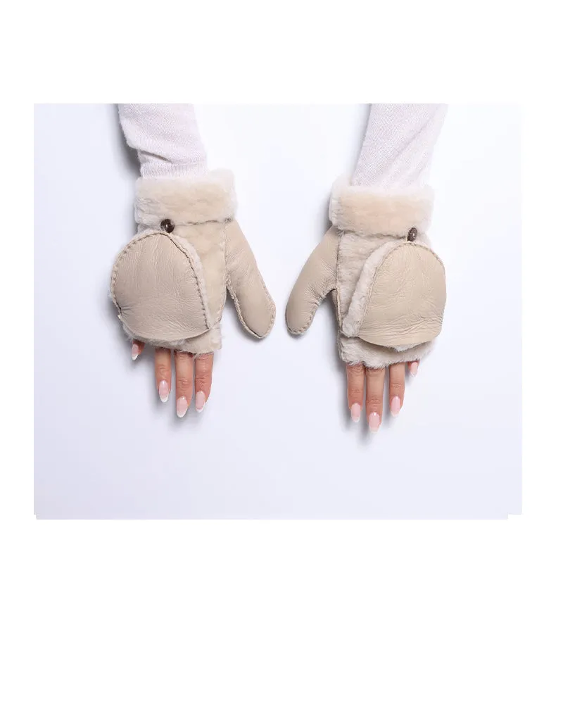 Shearling Fold Over Mittens sold by Pologeorgis product image thumbnail 2