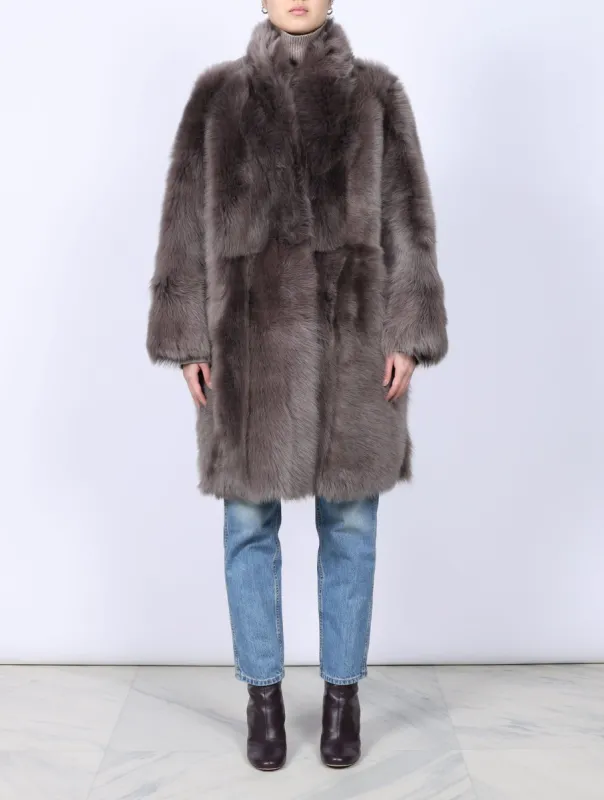 Toscana Shearling Coat sold by Pologeorgis